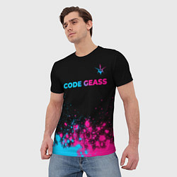 Футболка мужская Code Geass - neon gradient: символ сверху, цвет: 3D-принт — фото 2