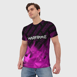 Футболка мужская Warframe pro gaming: символ сверху, цвет: 3D-принт — фото 2