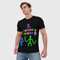 Футболка мужская Rainbow friends characters, цвет: 3D-принт — фото 2