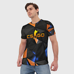 Футболка мужская CSGO orange style, цвет: 3D-принт — фото 2