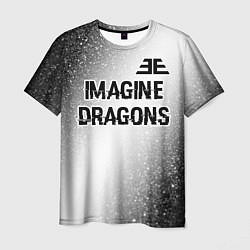 Футболка мужская Imagine Dragons glitch на светлом фоне: символ све, цвет: 3D-принт