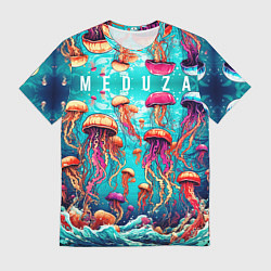 Футболка мужская Медуза в стиле арт, цвет: 3D-принт