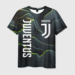 Футболка мужская Juventus dark green logo, цвет: 3D-принт