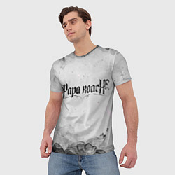 Футболка мужская Papa Roach grey, цвет: 3D-принт — фото 2