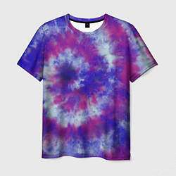 Футболка мужская Tie-Dye дизайн, цвет: 3D-принт