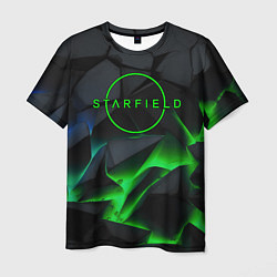 Футболка мужская Stafield logo green fire, цвет: 3D-принт