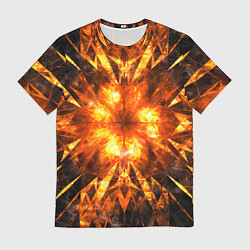 Футболка мужская Fire abstract, цвет: 3D-принт