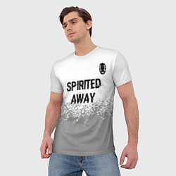 Футболка мужская Spirited Away glitch на светлом фоне: символ сверх, цвет: 3D-принт — фото 2