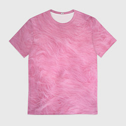 Футболка мужская Розовая шерсть, цвет: 3D-принт