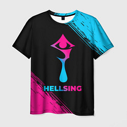 Футболка мужская Hellsing - neon gradient, цвет: 3D-принт