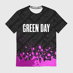 Футболка мужская Green Day rock legends посередине, цвет: 3D-принт