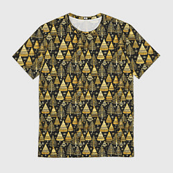 Футболка мужская Золотой ельник, цвет: 3D-принт