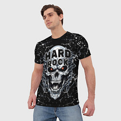 Футболка мужская Hard rock - evil skull, цвет: 3D-принт — фото 2