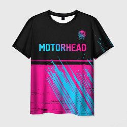 Футболка мужская Motorhead - neon gradient посередине, цвет: 3D-принт