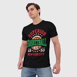 Футболка мужская Superior basketball, цвет: 3D-принт — фото 2