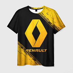 Футболка мужская Renault - gold gradient, цвет: 3D-принт