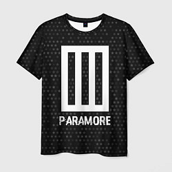 Футболка мужская Paramore glitch на темном фоне, цвет: 3D-принт