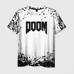 Футболка мужская Doom black splash, цвет: 3D-принт