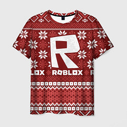 Футболка мужская Roblox christmas sweater, цвет: 3D-принт