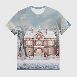 Футболка мужская Звездное кружево новогодней ночи, цвет: 3D-принт