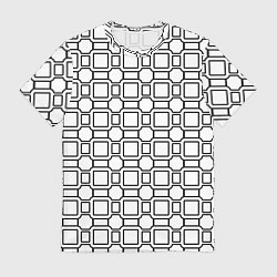 Футболка мужская Чёрно белая сетка, цвет: 3D-принт