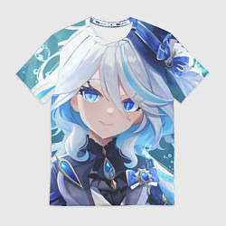 Футболка мужская Genshin Impact Furina Smile, цвет: 3D-принт