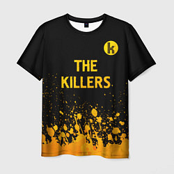 Футболка мужская The Killers - gold gradient посередине, цвет: 3D-принт