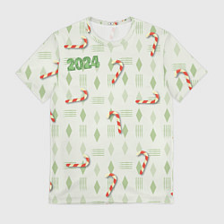 Футболка мужская Новогодняя сладость, цвет: 3D-принт