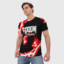 Футболка мужская Doom eternal storm, цвет: 3D-принт — фото 2