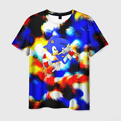 Футболка мужская Sonic colors, цвет: 3D-принт