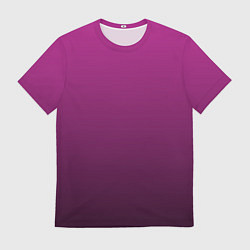 Футболка мужская Вишневый и черный градиент, цвет: 3D-принт