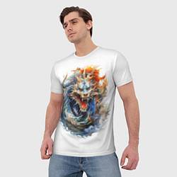 Футболка мужская Портрет китайского дракона символа Нового года, цвет: 3D-принт — фото 2