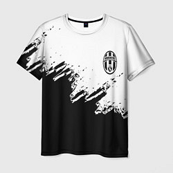 Футболка мужская Juventus black sport texture, цвет: 3D-принт