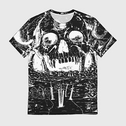 Футболка мужская Череп черного клевера, цвет: 3D-принт