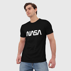 Футболка мужская NASA space logo, цвет: 3D-принт — фото 2