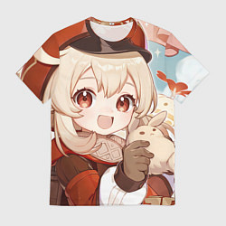 Футболка мужская Genshin Impact Кли cute Dodoko, цвет: 3D-принт