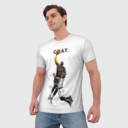 Футболка мужская Goat 23 - LeBron James, цвет: 3D-принт — фото 2
