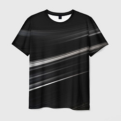 Футболка мужская Black abstract background, цвет: 3D-принт