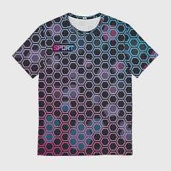 Футболка мужская Sport шестигранники, цвет: 3D-принт