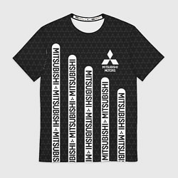 Футболка мужская Mitsubishi - black and white, цвет: 3D-принт