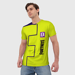 Футболка мужская Fortnite logo yellow game, цвет: 3D-принт — фото 2