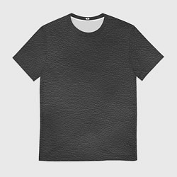 Футболка мужская Чёрная мятая кожа, цвет: 3D-принт