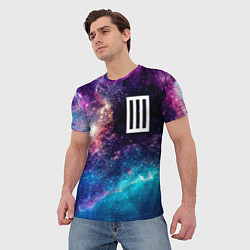Футболка мужская Paramore space rock, цвет: 3D-принт — фото 2