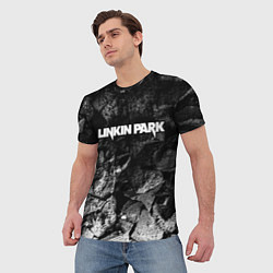 Футболка мужская Linkin Park black graphite, цвет: 3D-принт — фото 2