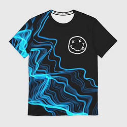 Футболка мужская Nirvana sound wave, цвет: 3D-принт