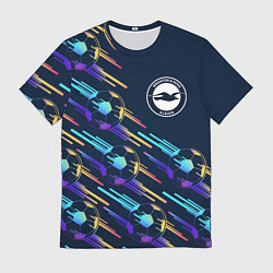 Футболка мужская Brighton градиентные мячи, цвет: 3D-принт