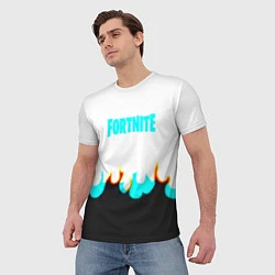 Футболка мужская Fortnite epic game fire, цвет: 3D-принт — фото 2
