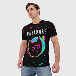 Футболка мужская Paramore - rock star cat, цвет: 3D-принт — фото 2