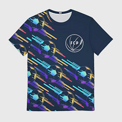 Футболка мужская Porto градиентные мячи, цвет: 3D-принт