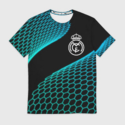 Футболка мужская Real Madrid football net, цвет: 3D-принт